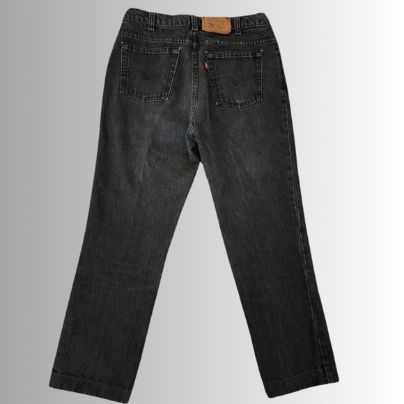 Vintage x 80s “made in Canada” 531 Levi High Waist Black Jean - Picture 4 of 10